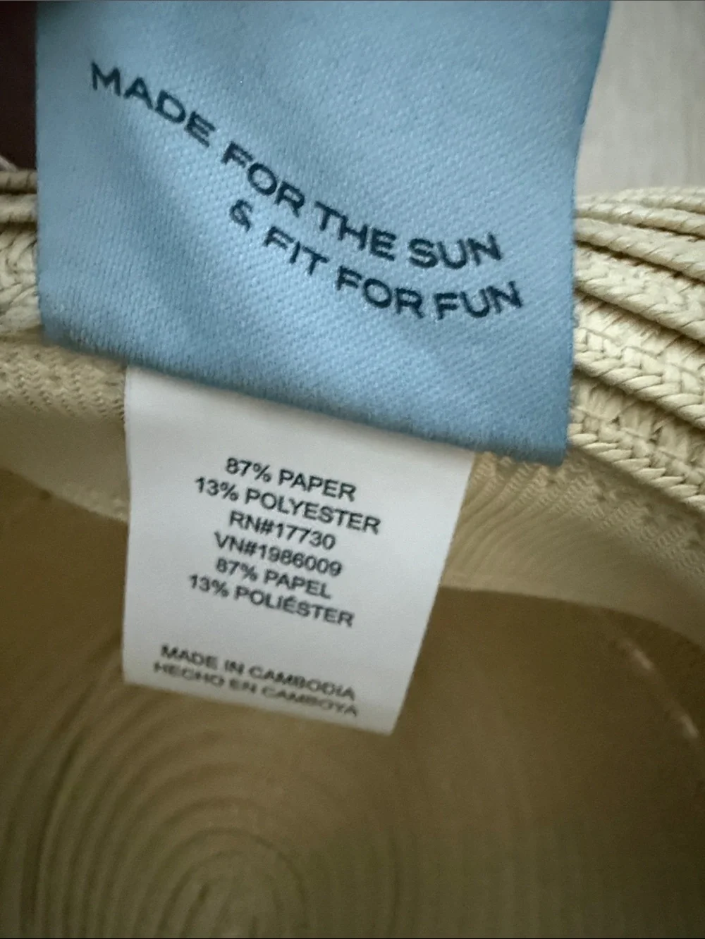 Shade & Shore Natural Straw Fedora with Vent Trim